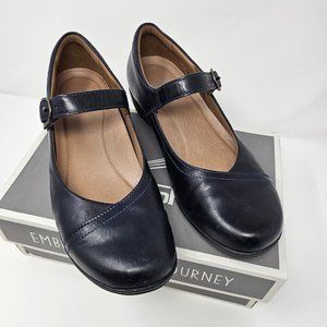 Dansko Fawna Navy Burnished Calf Mary Jane shoes sz 38 (8)